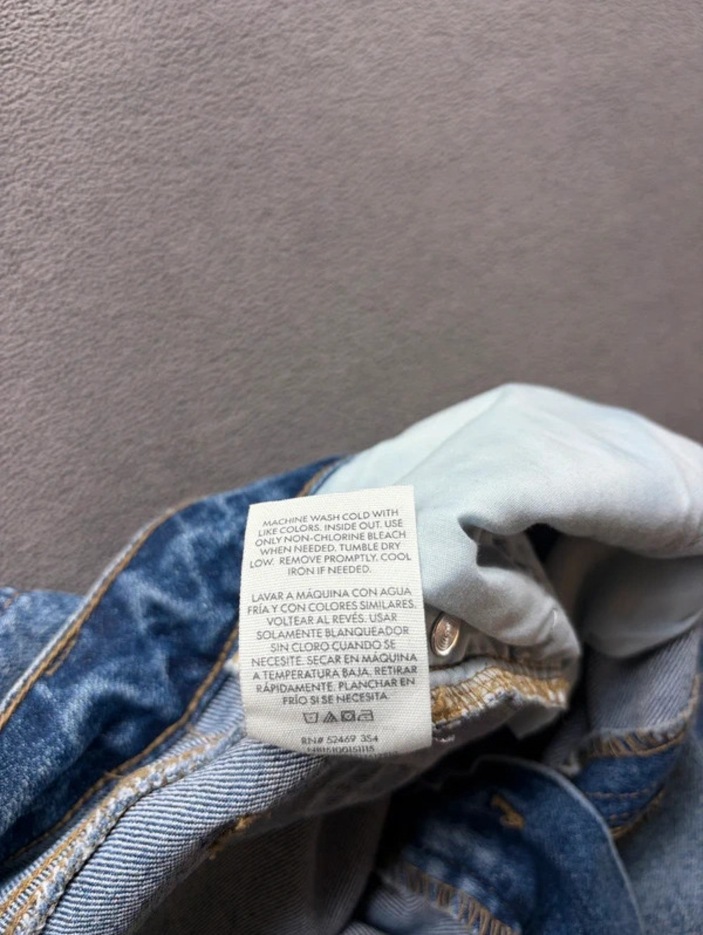No Boundaries Men's Straight Jeans in Light Blue - Picture 4 of 7